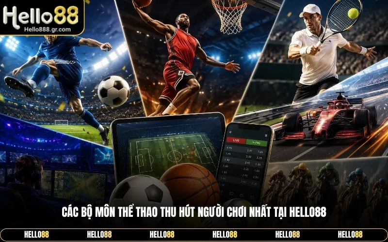 Các bộ môn thể thao thu hút người chơi nhất tại Hello88