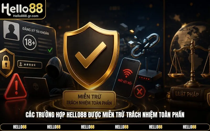 Các Trường Hợp Hello88 Được Miễn Trừ Trách Nhiệm Toàn Phần