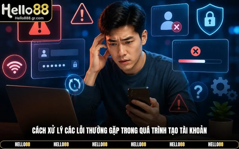 Cách xử lý các lỗi thường gặp trong quá trình tạo tài khoản