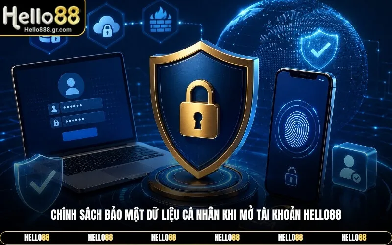 Chính sách bảo mật dữ liệu cá nhân khi mở tài khoản Hello88
