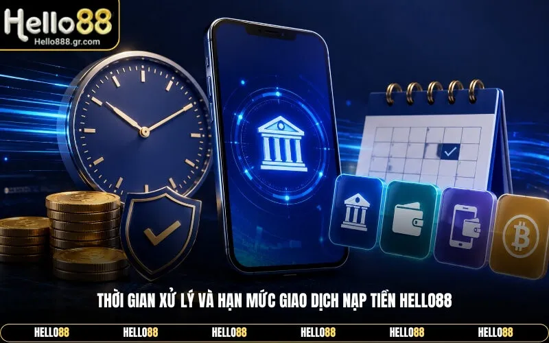 Thời Gian Xử Lý Và Hạn Mức Giao Dịch Nạp Tiền Hello88