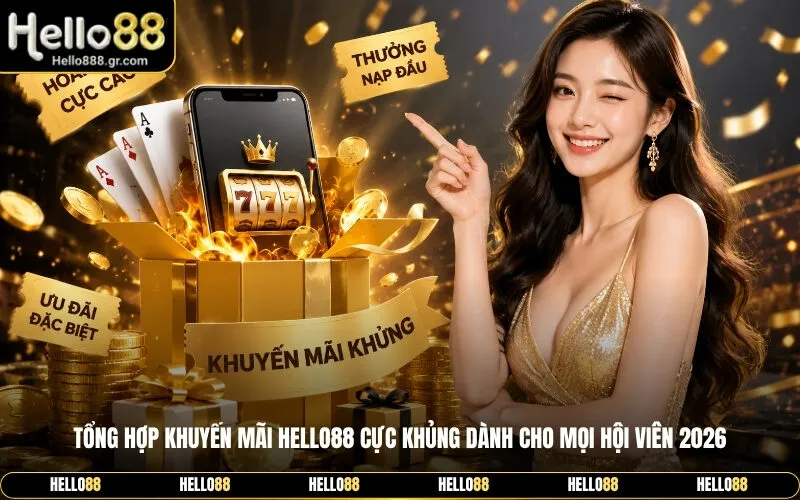 Tổng hợp khuyến mãi Hello88 cực khủng dành cho mọi hội viên 2026